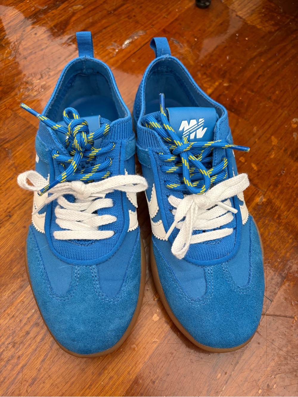 Steve Madden Blue Sneakers with White Accents